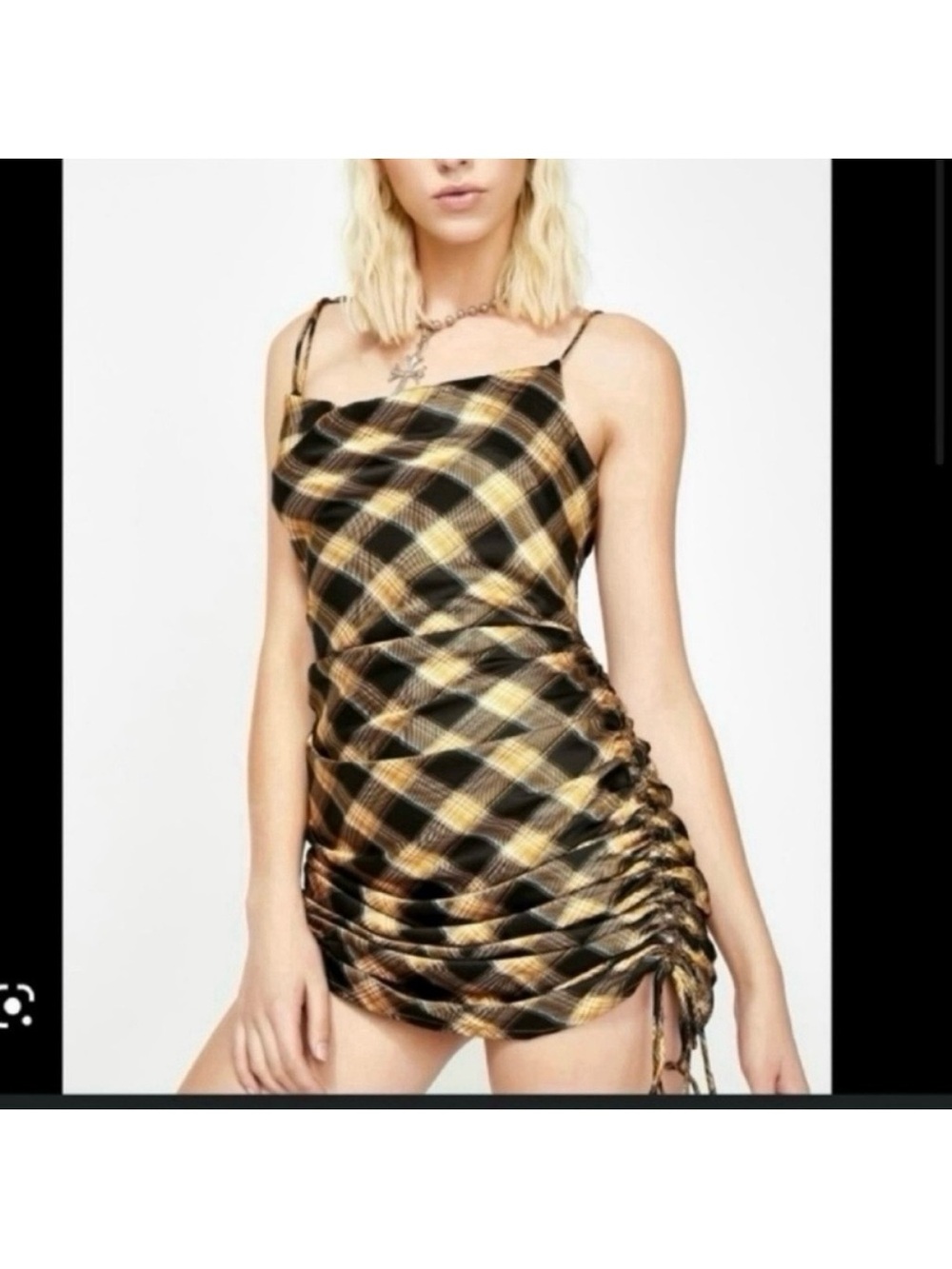 Urban outfitters NWT string along plaid cocktail party night out dress